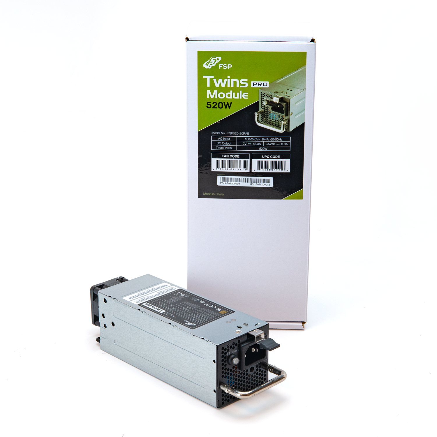 Twins Pro 520W Replacement Module for the Twins Pro 500W PSU (FSP520-20RAB)