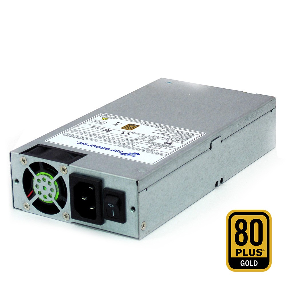 Fsp Group 400w Atx Power Supply Single 1u Size 80 Plus Gold Certified For Rack Mount Case