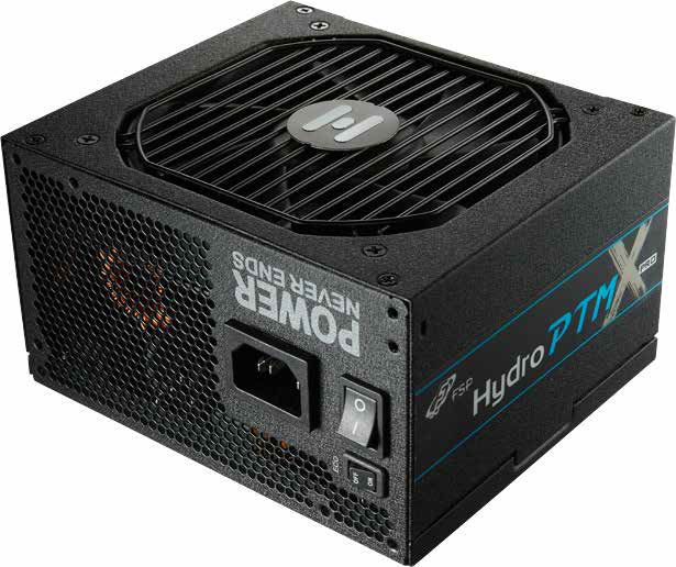 FSP Hydro PTM X PRO 850W 80 Plus Platinum Full Modular ATX 3.0 PCIe Gen 5. W/ 12VHPWR Cable Power Supply Compact Size 10 Years Warranty (HPT3-850M-G5)
